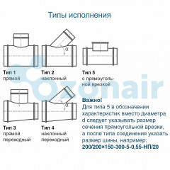 Тройник ф560/ф560/ф560 (0,7) круглый оцинкованный